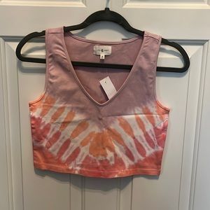Lou & Grey cropped vneck top